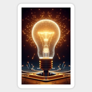 Spark of Innovation: Illuminating Ideas in Action Sticker